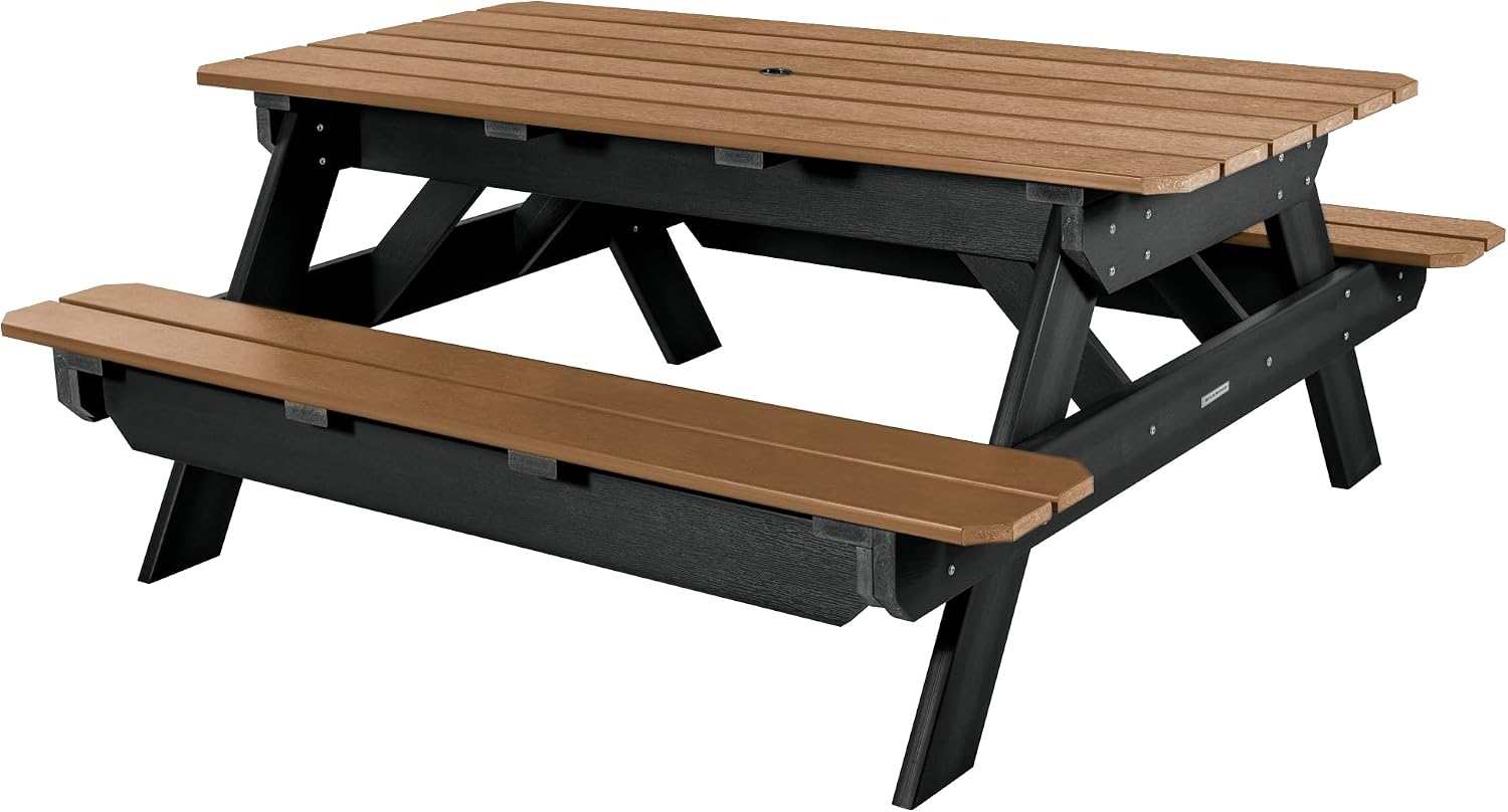 Highwood Hometown Picnic Table, 6 Foot, Saddle