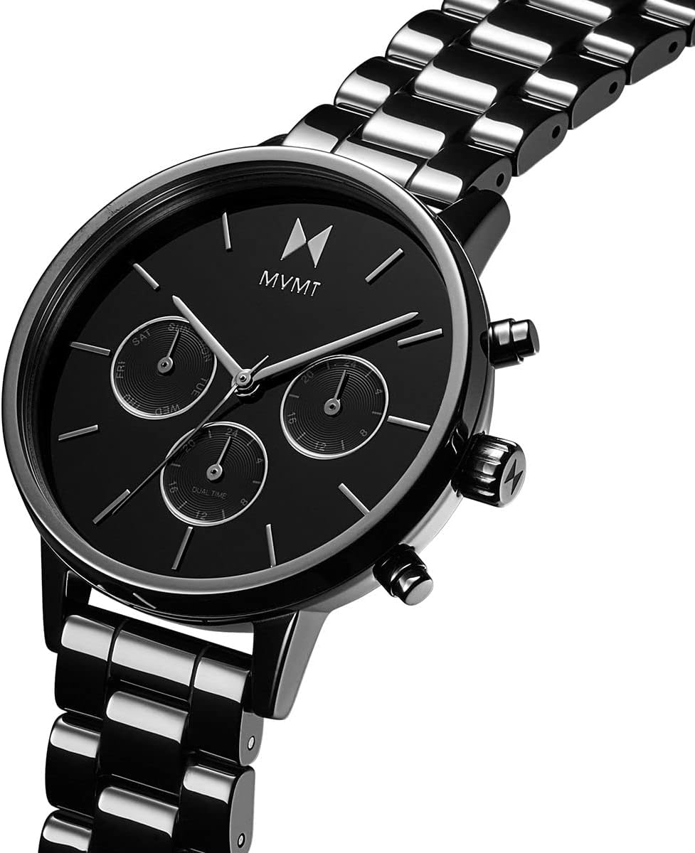 MVMT Rise Mini Women's Watch 3 Hand Quartz Stainless Steel Case and Link Bracelet Water Resistant Premium Minimalist Vintage Timepiece Gift for Her 30mm