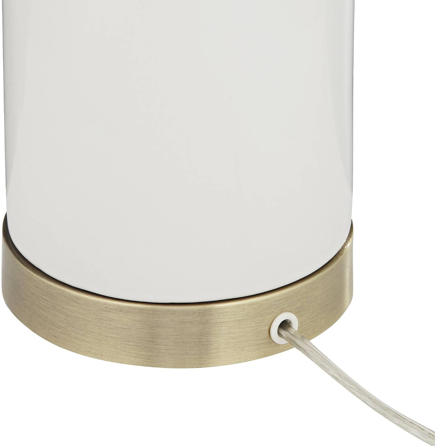 360 Lighting Draper 26' High Modern Coastal Table Lamps Set of 2 White Ceramic Fabric Shade Living Room Bedroom Bedside Nightstand House Office Home Reading Kitchen Entryway Console Family