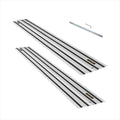 POWERTEC 71691 110 Inch Track Saw Guide Rail Connector Set for DeWalt Track Saws, Clamping Options Includes 2x55' Aluminum Extruded Guided Rails and (1) Guide Rail Connector for Woodworking Projects