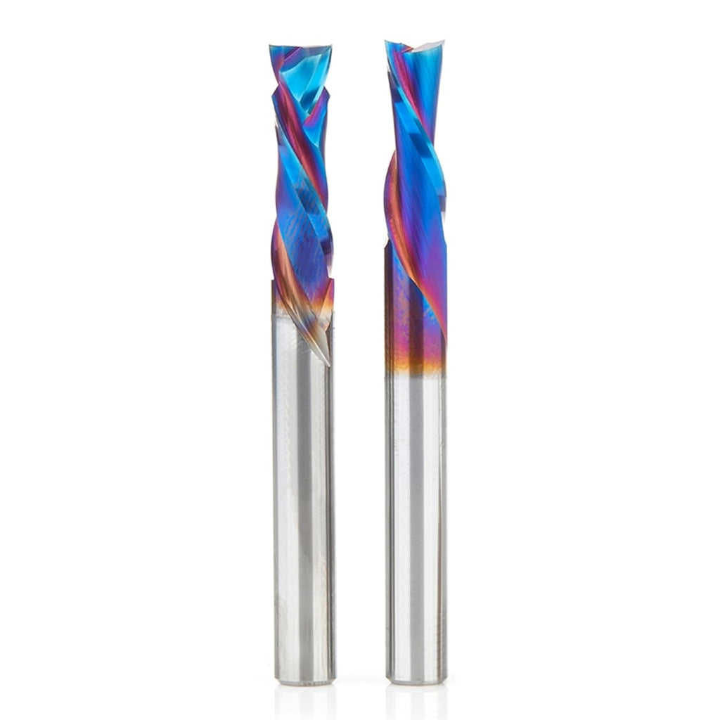 Amana Tool Spektra Extreme Tool Life Coated Solid Carbide CNC Signmaking Router Bit 1/4 Inch Shank Pack II, AMS-197-K 2 Pc