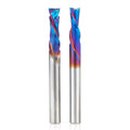 Amana Tool Spektra Extreme Tool Life Coated Solid Carbide CNC Signmaking Router Bit 1/4 Inch Shank Pack II, AMS-197-K 2 Pc