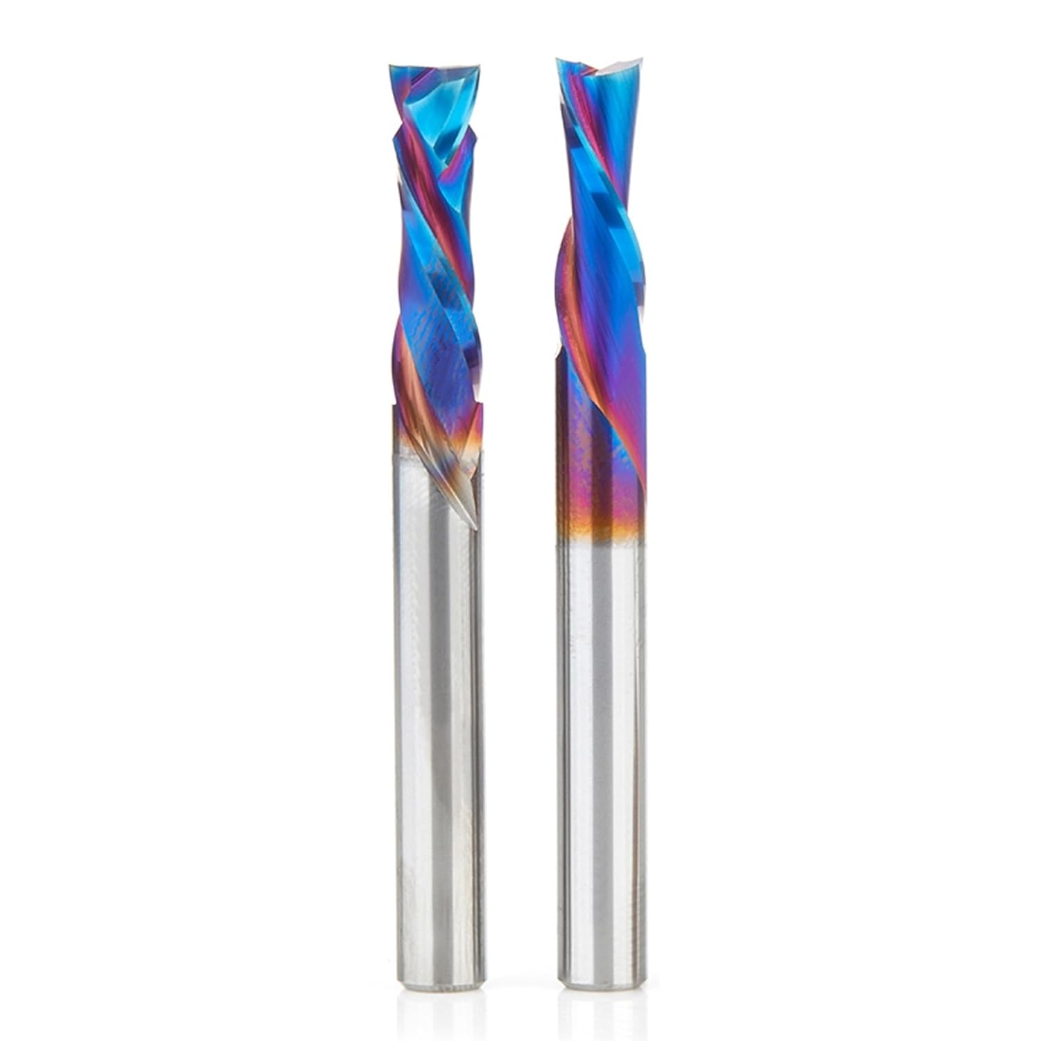Amana Tool Spektra Extreme Tool Life Coated Solid Carbide CNC Signmaking Router Bit 1/4 Inch Shank Pack II, AMS-197-K 2 Pc