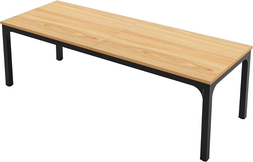 Tribesigns 6.5FT Conference Table, 78.7 Inche Rectangle Meeting Seminar Table, Large Business Tables for 6-8 People (Only Table)