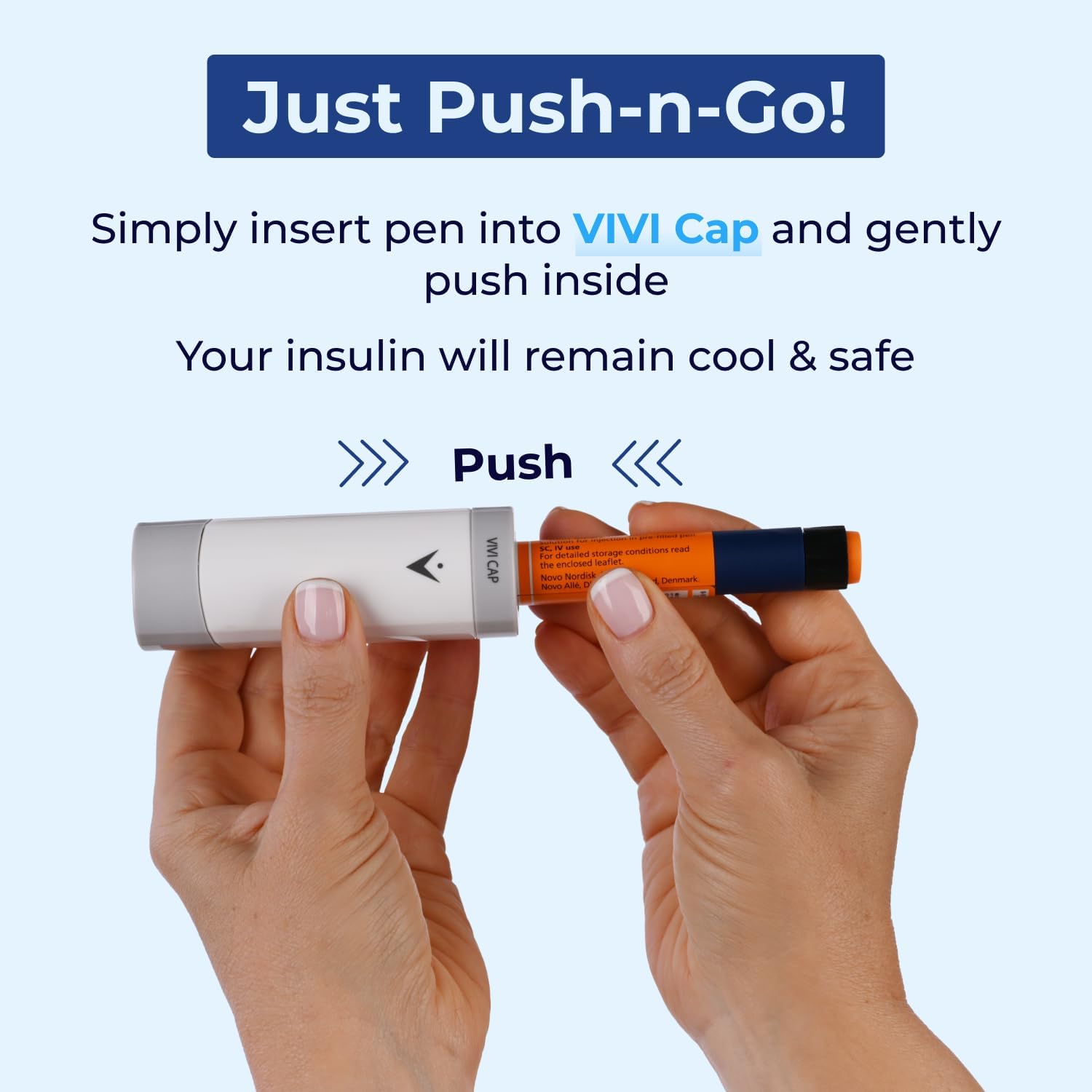 VIVI Cap Insulin Pen Temperature Protection Case 2 Pack | TSA Approved Insulin Cooler Protector Travel Case | 24/7 Heat & Cold Shield, Fits All Insulin & GLP-1 Pens (Ozempic, Saxenda, Novo, Humalog)