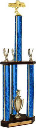 Vintage Pickup Triple Column Trophy - 30'