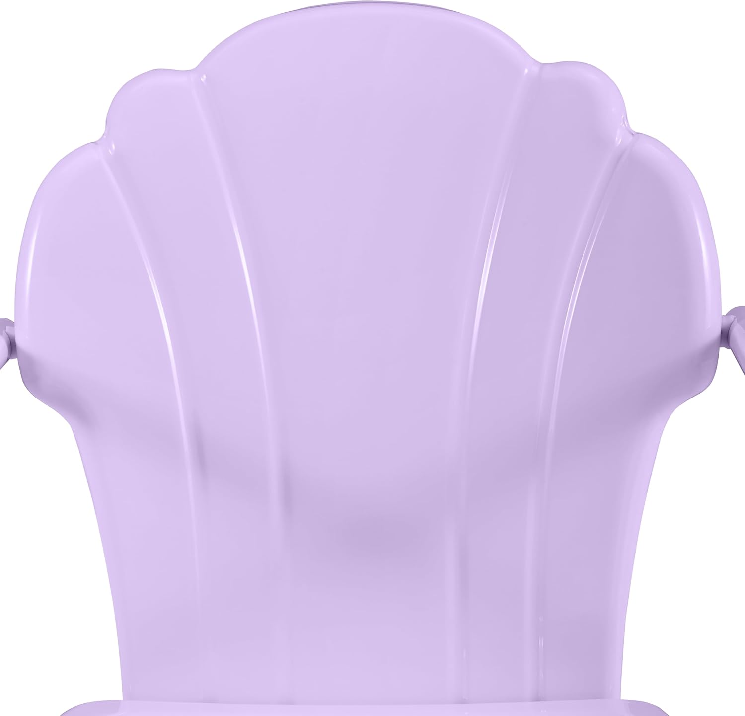 Crosley Furniture Tulip 5-Piece Outdoor Dining Set for 4, Vintage Retro Metal Round Patio Table and Chairs, Lavender Gloss/White Satin