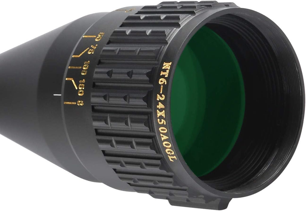 Rifle Scope 6-24x50 / 4-16x50 Red/Green/Blue llluminate Reticle AO Hunting Scope