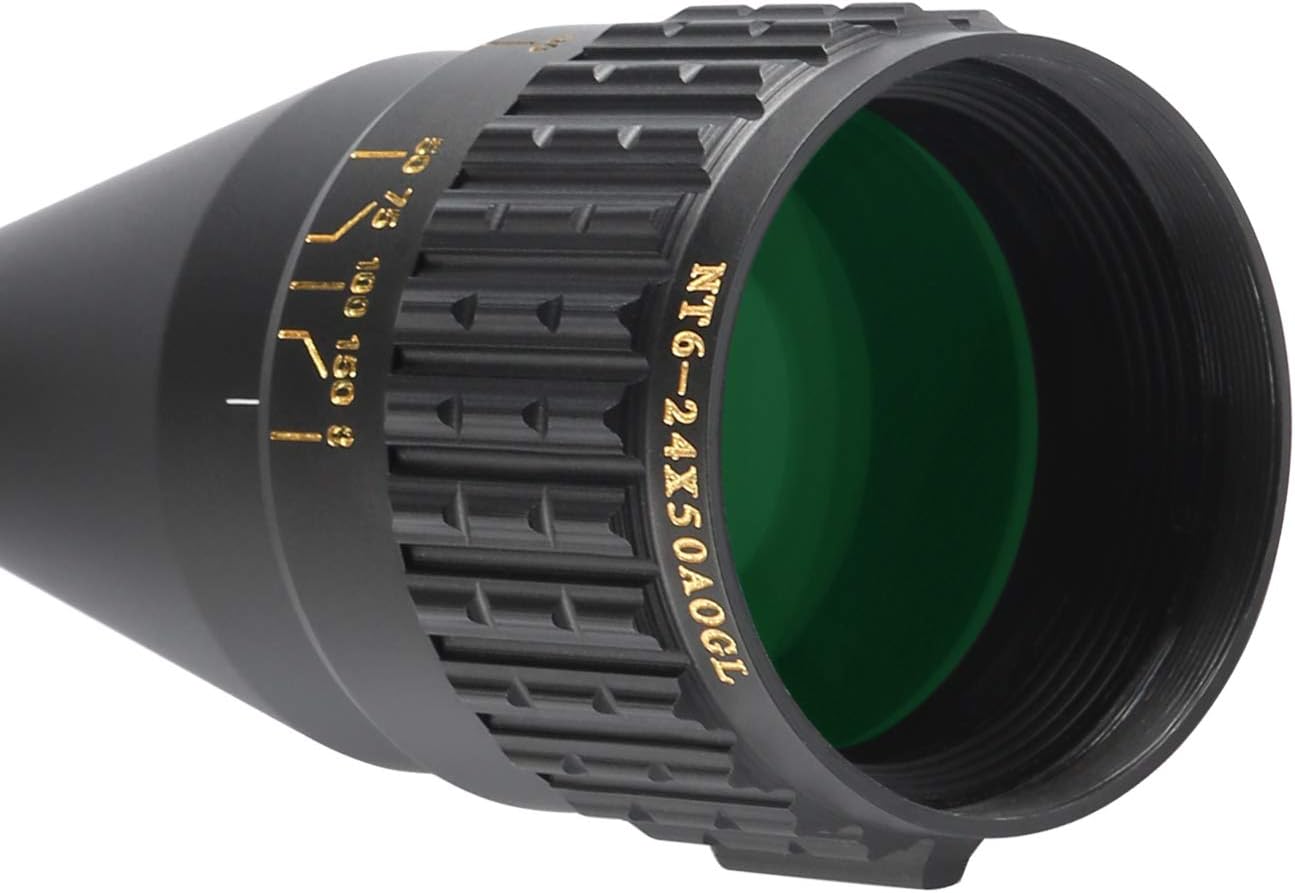 Rifle Scope 6-24x50 / 4-16x50 Red/Green/Blue llluminate Reticle AO Hunting Scope