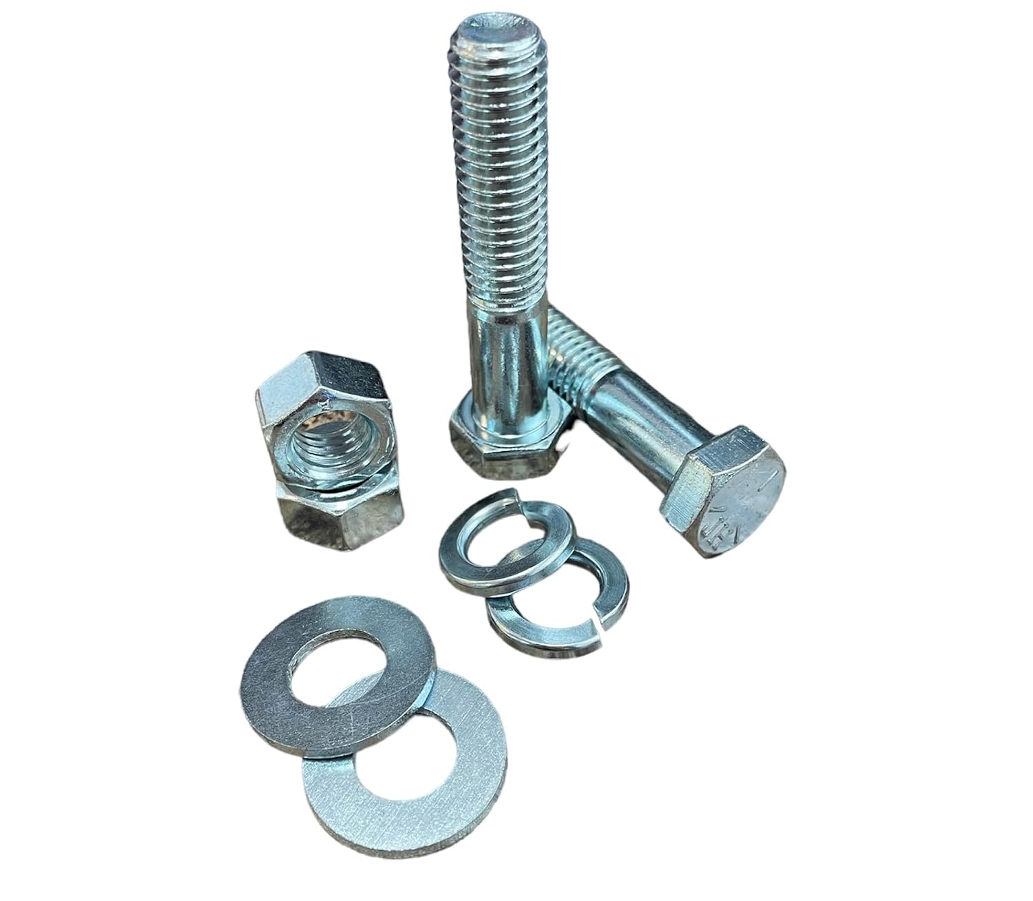 M&M Fasteners 2,510 Piece Grade 5 Coarse Thread Hex Bolts, Nuts & Washers Assortment Kit with Metal Bolt Bin
