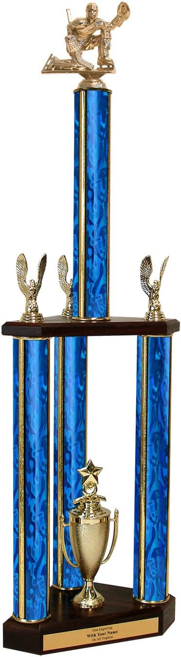 Goalie Triple Column Trophy - 30'