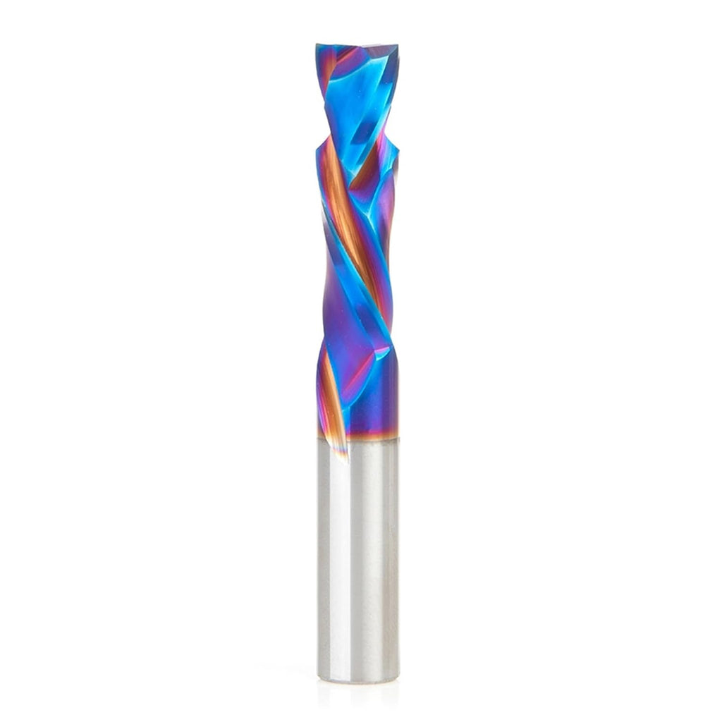 Amana Tool Spektra Extreme Tool Life Coated Solid Carbide CNC Compression Spiral Router Bit, 48314-K, 10mm D x 35mm CH x 10mm Shank x 76mm Long