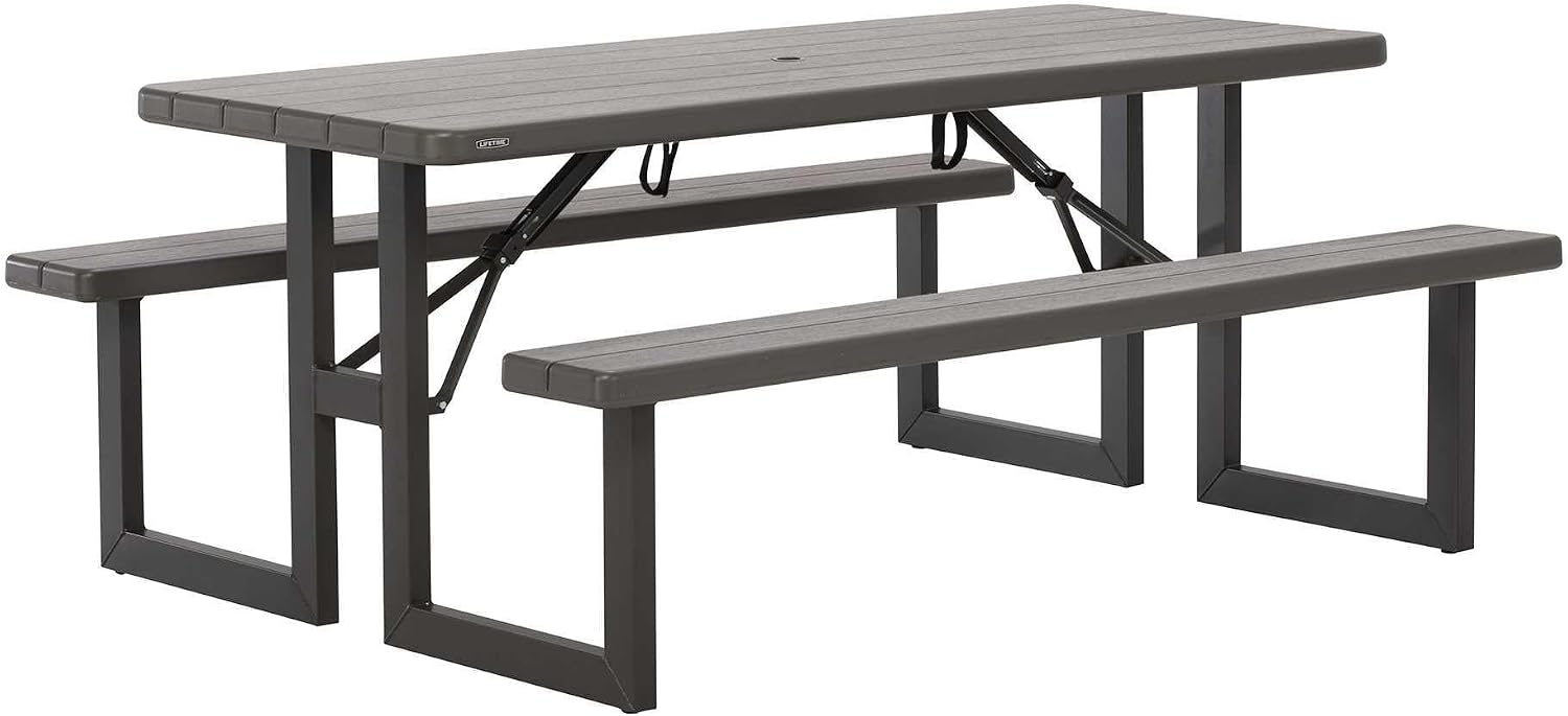 LIFETIME 6-Foot Craftsman Folding Picnic Table