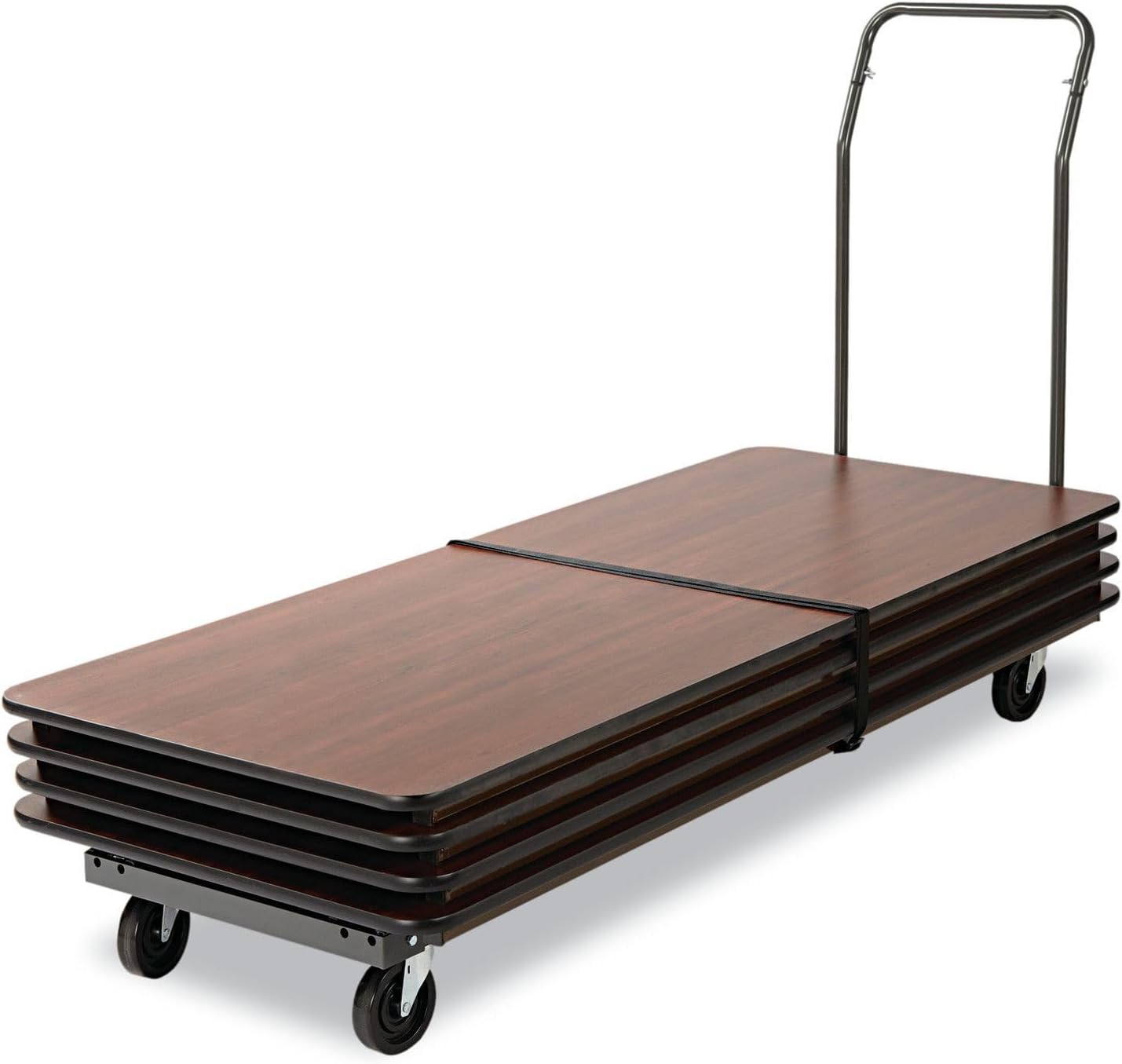 Alera Chair and Table Cart, 20-3/4w x 50-5/8d to 75-3/8d, Black