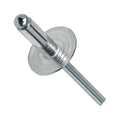 Large Flange Pop Rivets Aluminum Body Steel Mandrel Dome Head Blind Rivet Size (4-4) 1/8' x 1/4' Qty 1000 Threaded Fasteners for Mechanical Repair Universal Multi-Purpose Replacement Parts