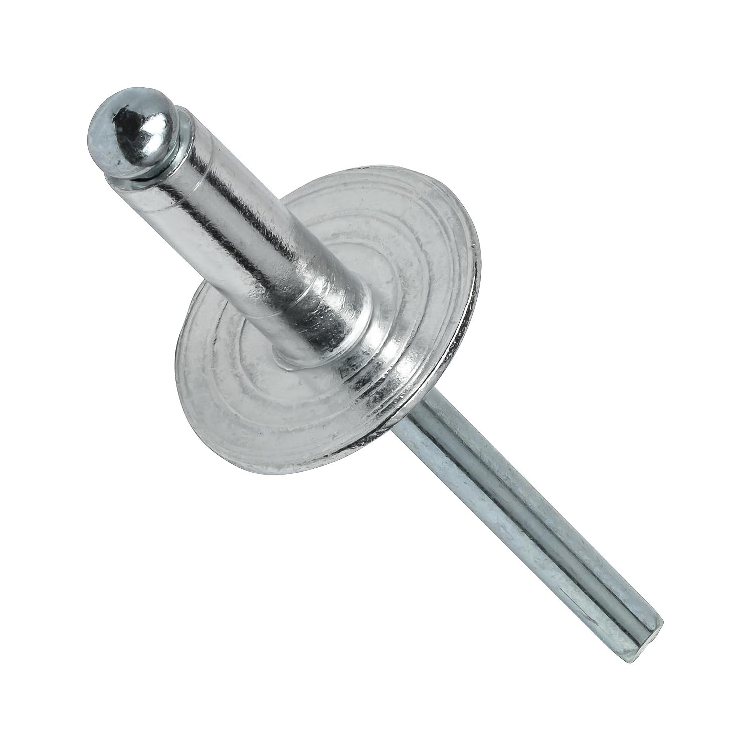 Large Flange Pop Rivets Aluminum Body Steel Mandrel Dome Head Blind Rivet Size (4-4) 1/8' x 1/4' Qty 1000 Threaded Fasteners for Mechanical Repair Universal Multi-Purpose Replacement Parts