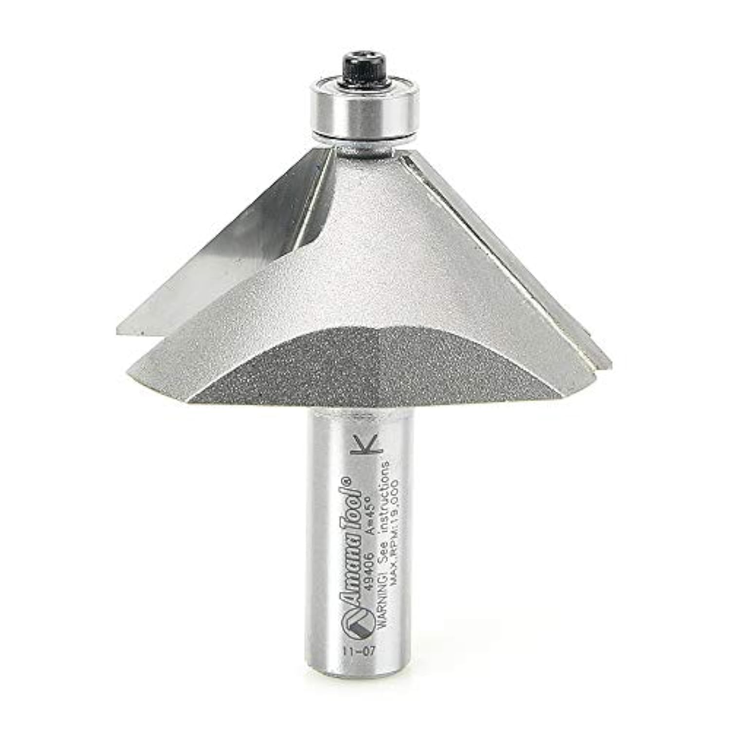 Amana Tool - 49406 Carbide Tipped Chamfer 45° x 2-3/8 Dia x 1' 2 Shank