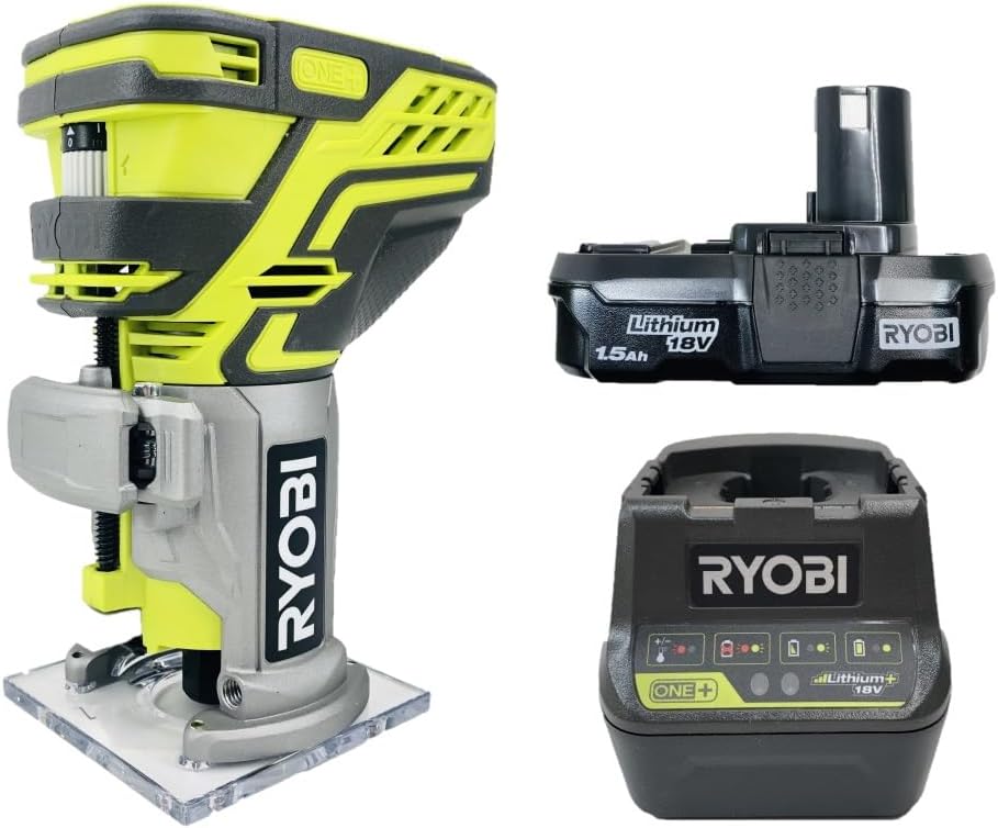 18-Volt Cordless Fixed Base Trim Router Kit with Battery and Charger (NO Retail Packaging, Bulk Packed)