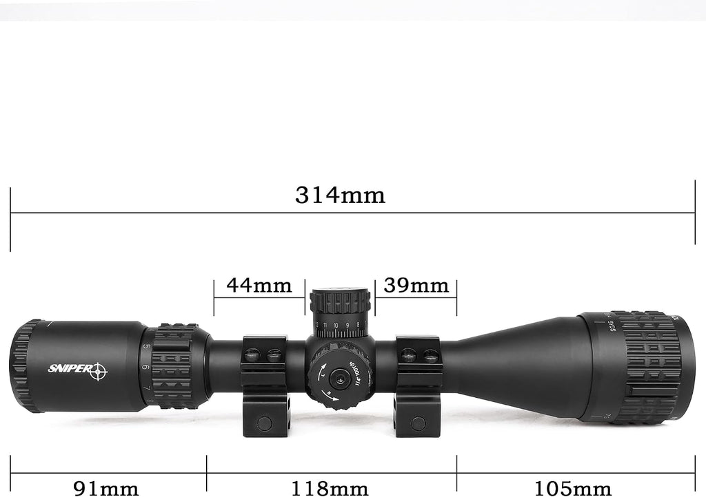 Rifle Scope 6-24x50 / 4-16x50 Red/Green/Blue llluminate Reticle AO Hunting Scope