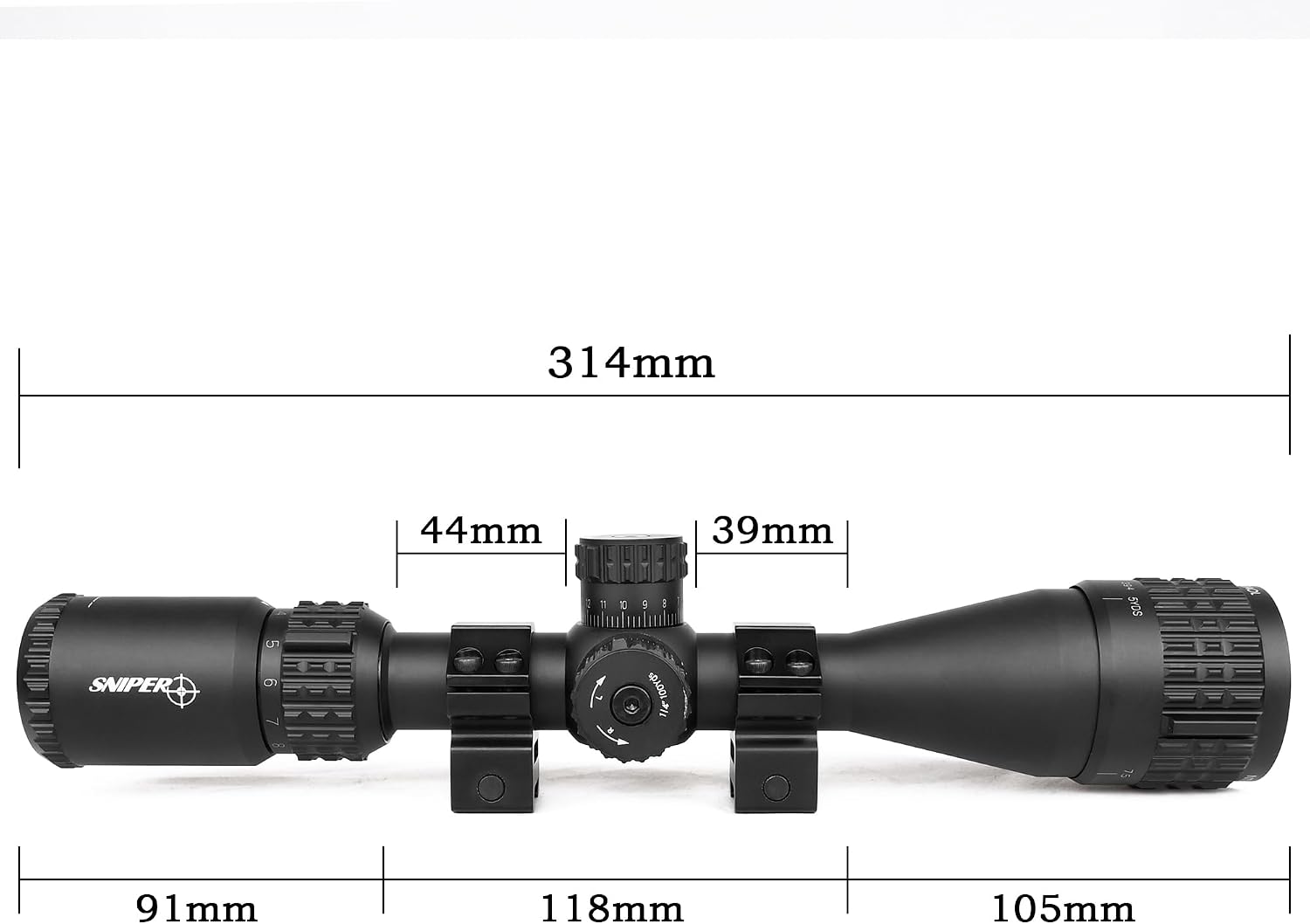 Rifle Scope 6-24x50 / 4-16x50 Red/Green/Blue llluminate Reticle AO Hunting Scope