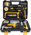 Expansion Screw Tool Box, Multi - Function Hand Tool Set With Screwdriver, Plier, Hammer - Woodworking & Electric Tool Case(YELLOW65 22pcs)