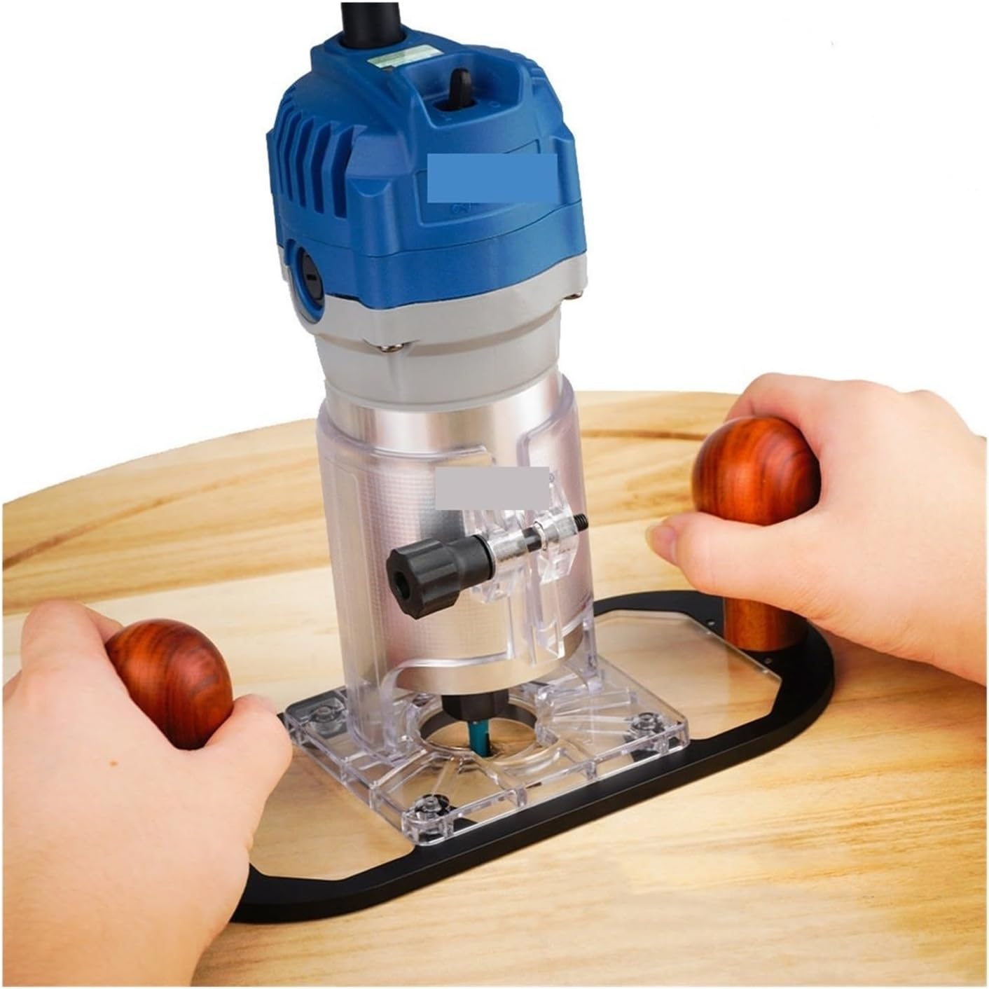 Measurement Tools Trimming Machine Flip Engraving Milling Slotting Aluminum Hand-held Router Plunge Base Advertising Carving Slotted Cutting Portable (Color : Base Milling Cutter)