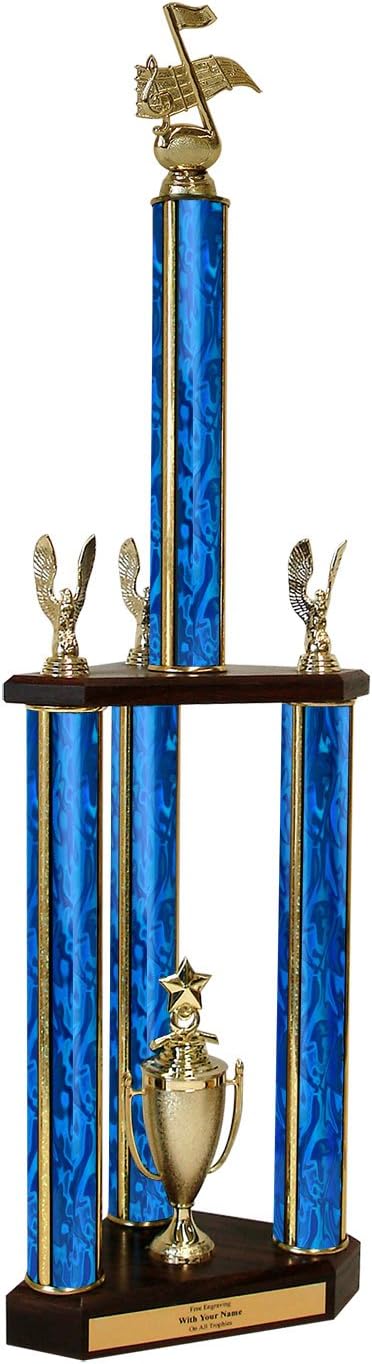 Music Note Triple Column Trophy - 30'