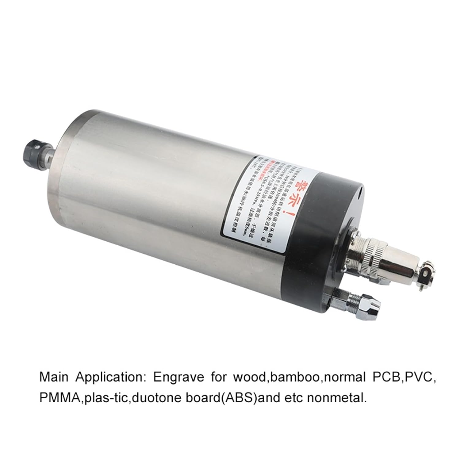 DIY Water-Cooled Motor 1.5KW ER11 Woodworking 220V 380V 4 Bearings for Router Engraving(1.5KW 220V)