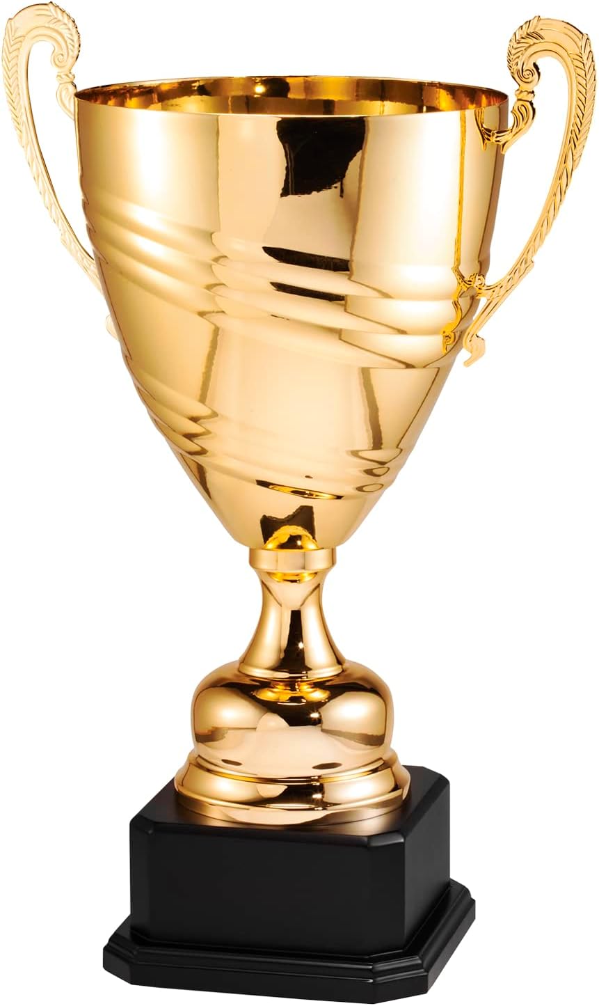 SHOP AWARDS AND GIFTS Trophy Cup with Custom Plate, Engravable Customizable Personalized Award for Employee Recognition, Work, School, Leader, Sports, 24-1/2 Inch