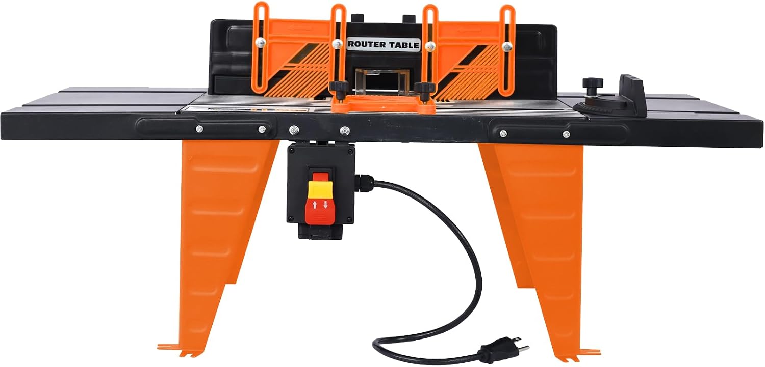 Electric Benchtop Router Table Wood Working Tool,Orange Color, Universal Electric Benchtop Router Tables Wood Working Tool