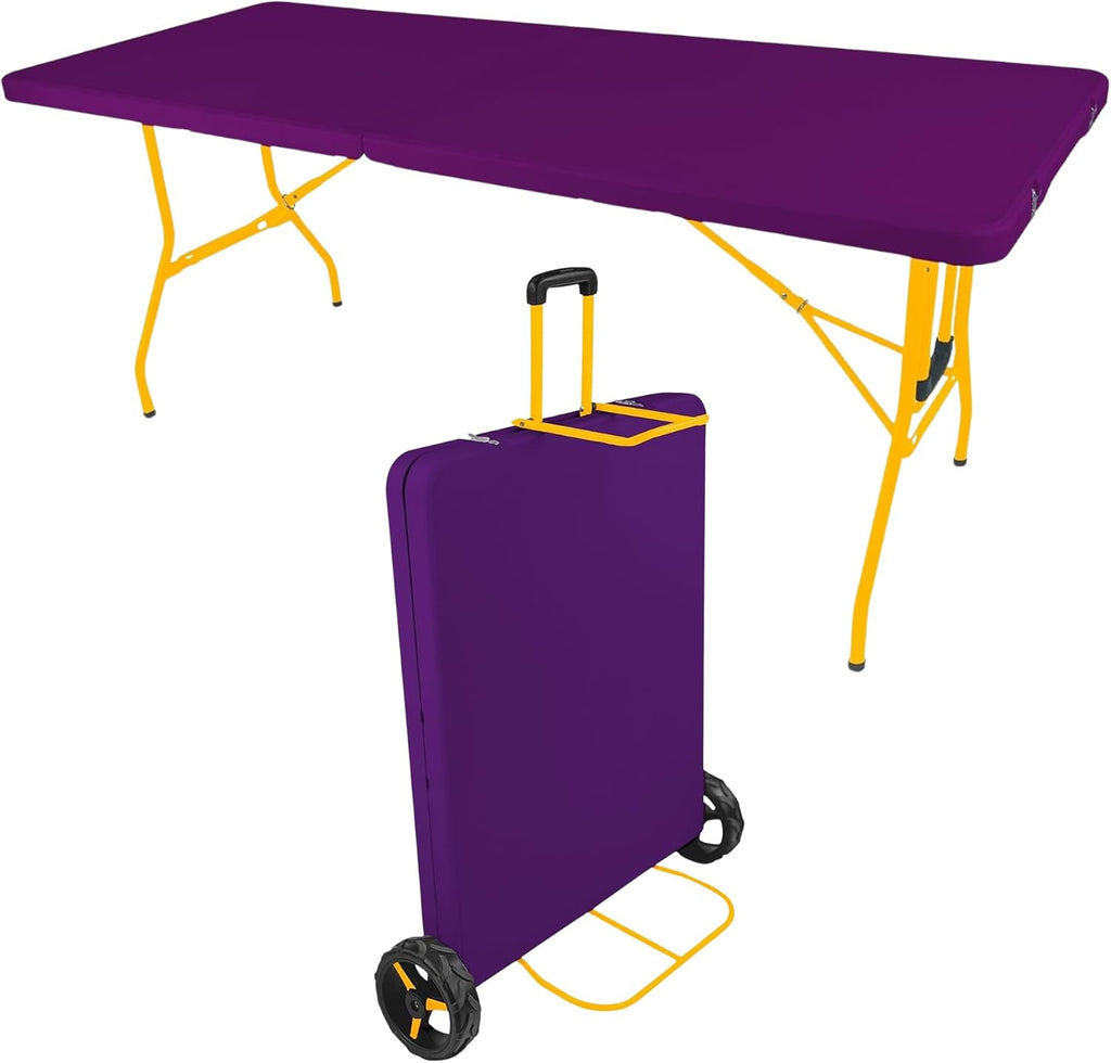 Creative Outdoor Distributor The Rolling Table Sport Edition - Portable Folding Table - (72'L x 29.3'W x 29.1'H)