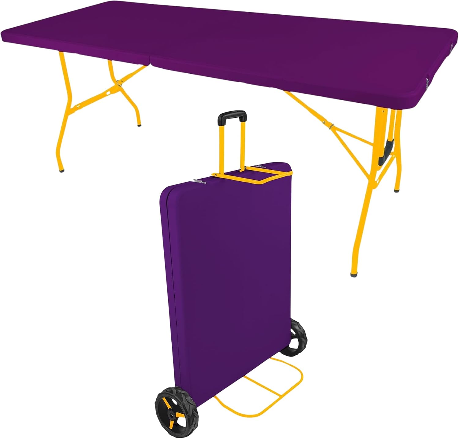 Creative Outdoor Distributor The Rolling Table Sport Edition - Portable Folding Table - (72'L x 29.3'W x 29.1'H)