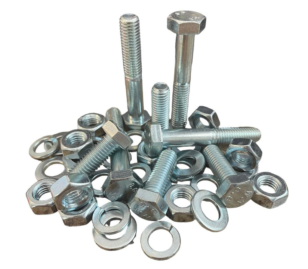 M&M Fasteners 1,260 Piece Metric Class 8.8 Nut Bolt Hex Bolt & Washer Assortment Kit