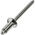 Stainless Steel Pop Rivets 3/16' x 1/4' Flat Countersunk Head Blind 6-4 Pack of 1000 Fastener Set LS21392F