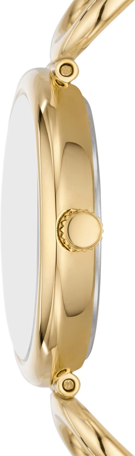Fossil Women's Watch and Bracelet Set, Carlie Three-Hand Stainless Steel Watch for Women and Bracelet Set