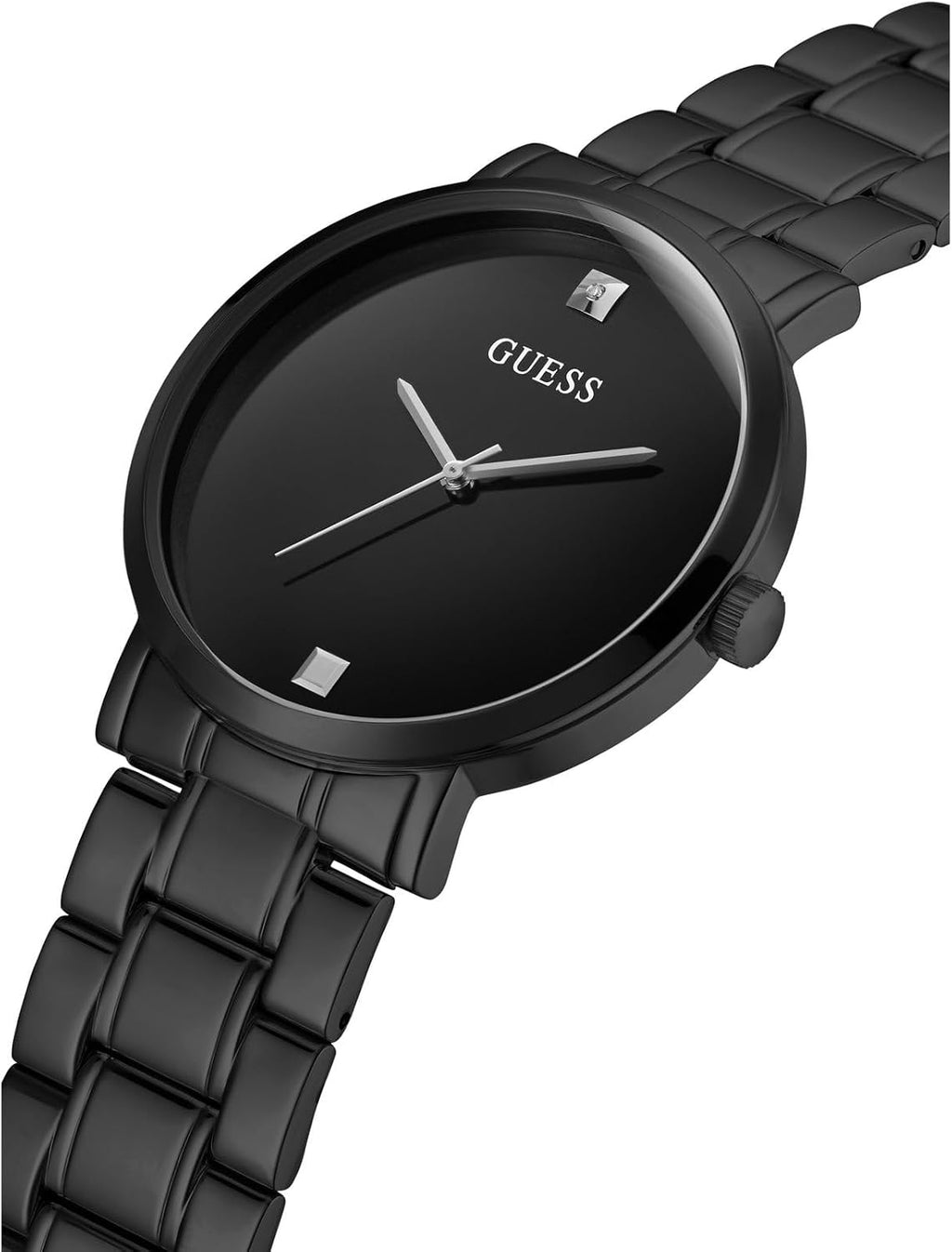 Guess Stainless Steel Genuine Diamond Dial Watch