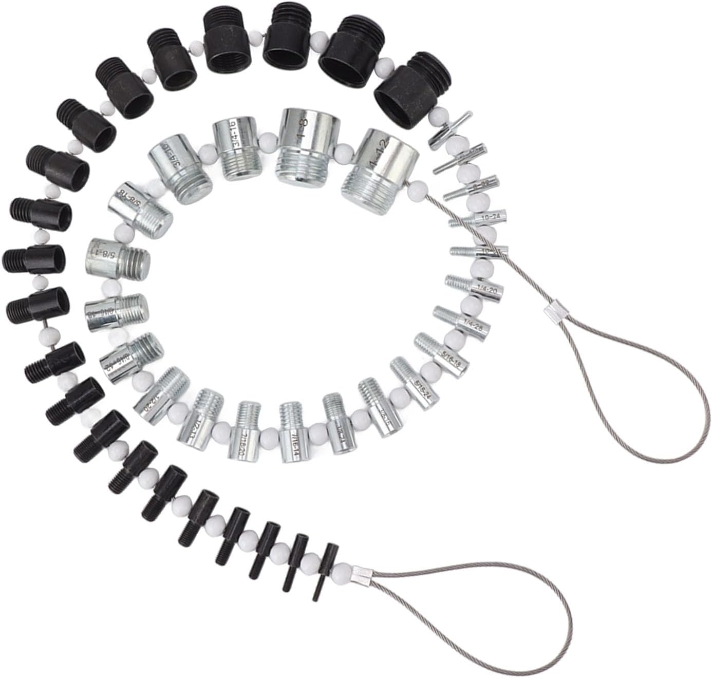 Nut and Bolt, Thread Nut And44 Male Female Thread Identifier Gauges 23 Inch and 21 Metric Sizes, Nut & Bolt Assortment Sets
