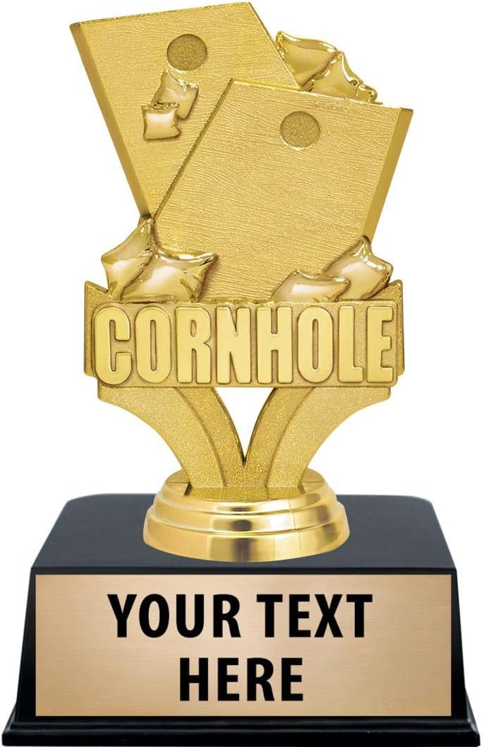 Crown Awards Cornhole Trophies, 6' Cornhole Tournament Trophy with Custom Engraving Prime