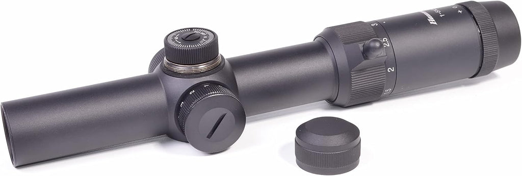 Hammers 1-5X24 Lightweight 30mm Tube Clean View Low Light Profile Quick Action Dot Reticle Rifle Scope w/One Piece Offset Mount