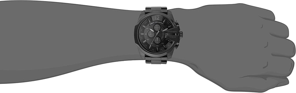 Diesel Mega Chief Watch for Men, Chronograph Men's Watch