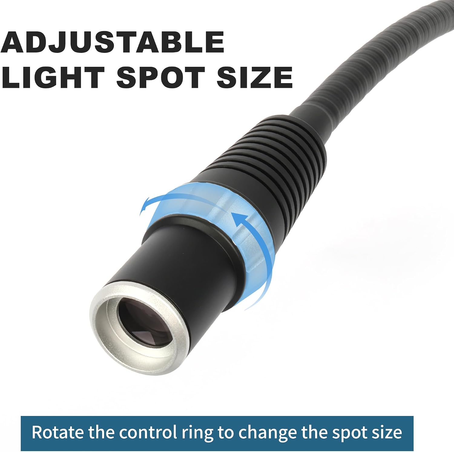 Medical Examination Light, 5W LED Procedure Light with Flexible Arm, Adjustable Spot Size, for Medical Clinic & Industrial Use