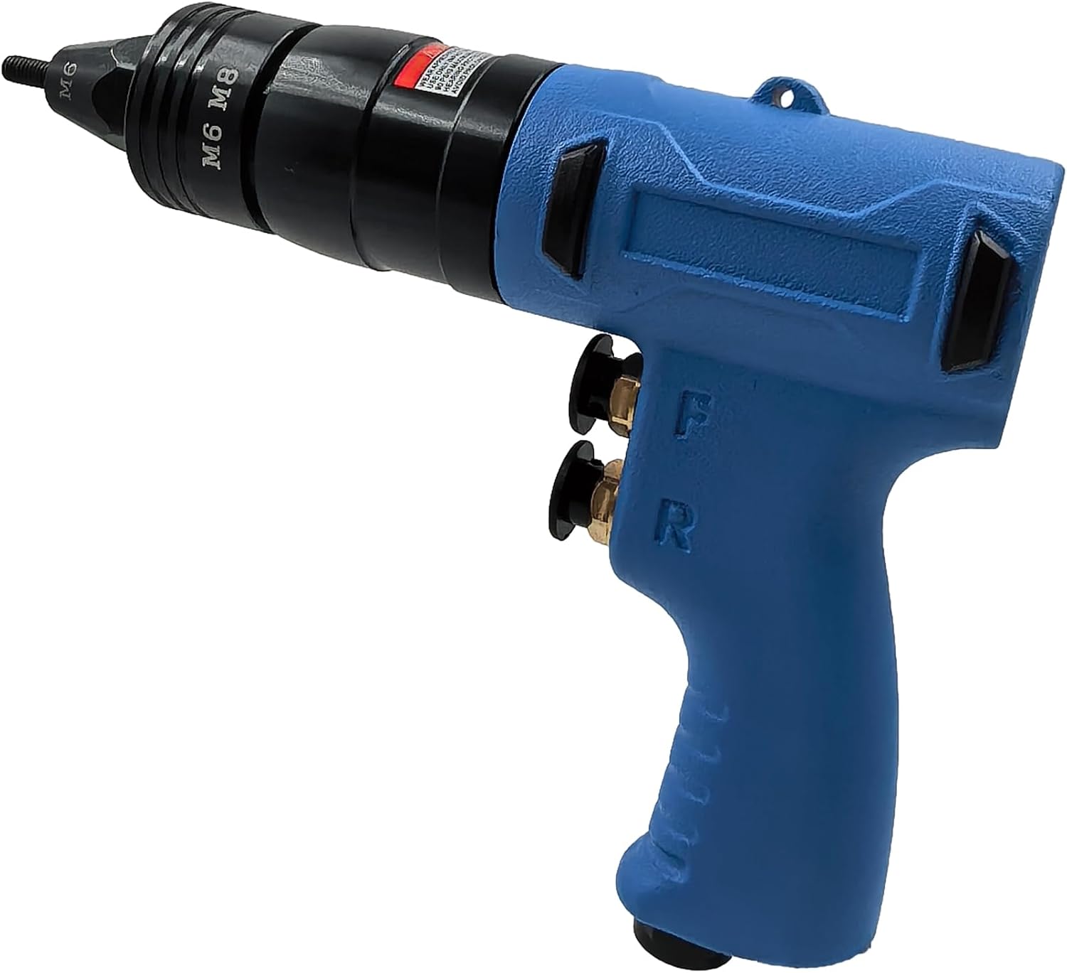 Air Rivet Nut Tool Kit, Pneumatic Pull Nut Setter with M6, M8 Mandrels for Sheet Metal Fastening Threaded Insert Installation
