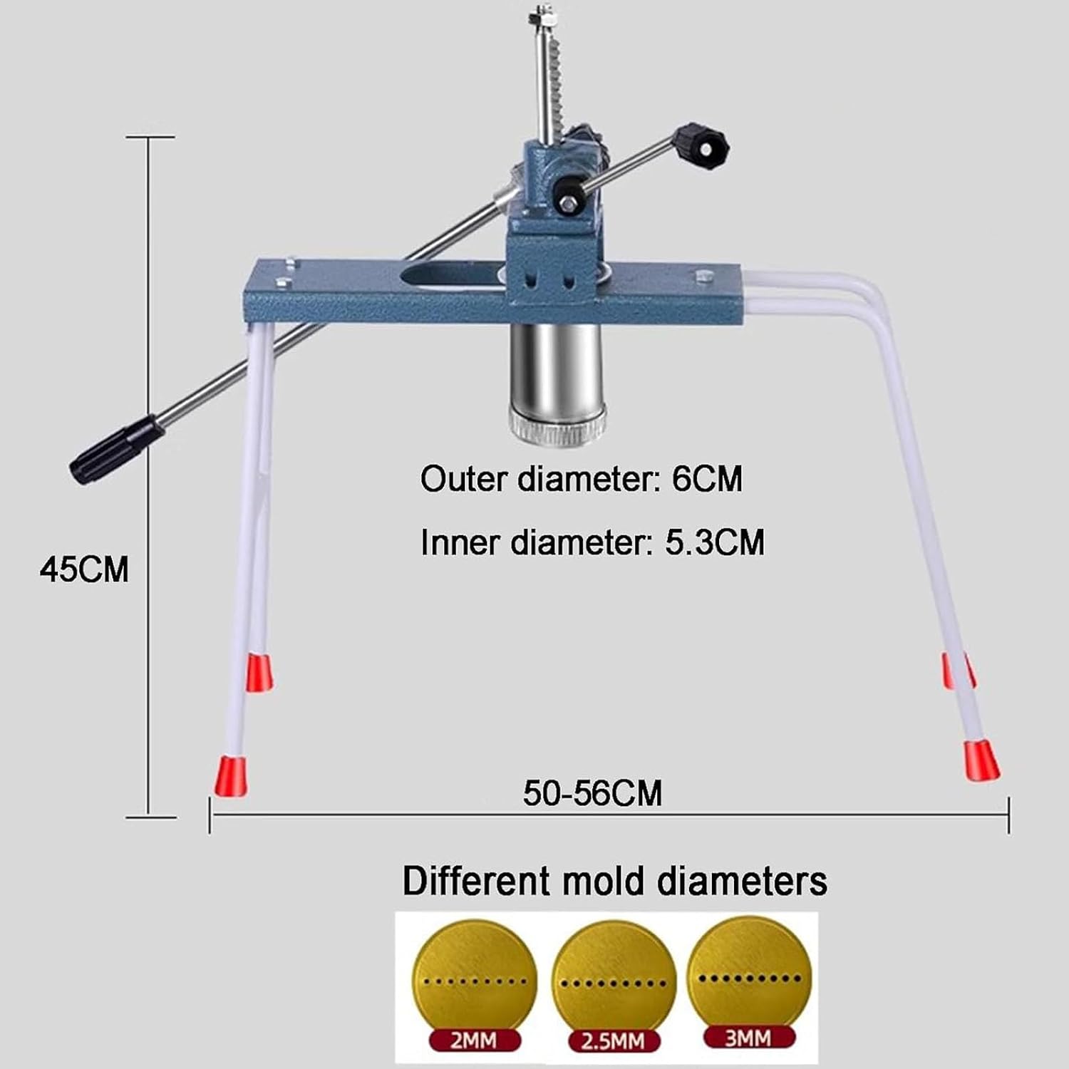 Manual Stick Incense Making Machine, Buddha Incense/Clay Extruder, with 3 Different Sized Mould Plates(2/2.5/3mm), for DIY Fragrance Accessory