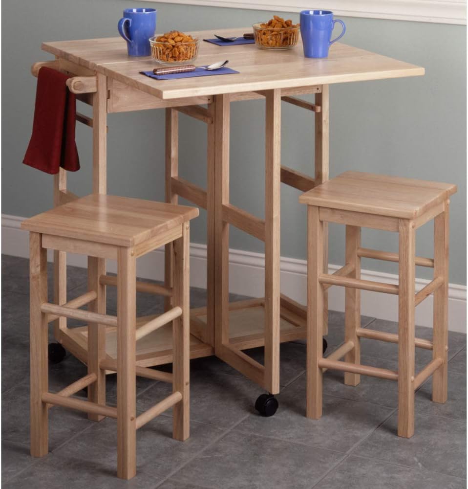 Winsome Wood Suzanne Kitchen, Square, Natural, Beech