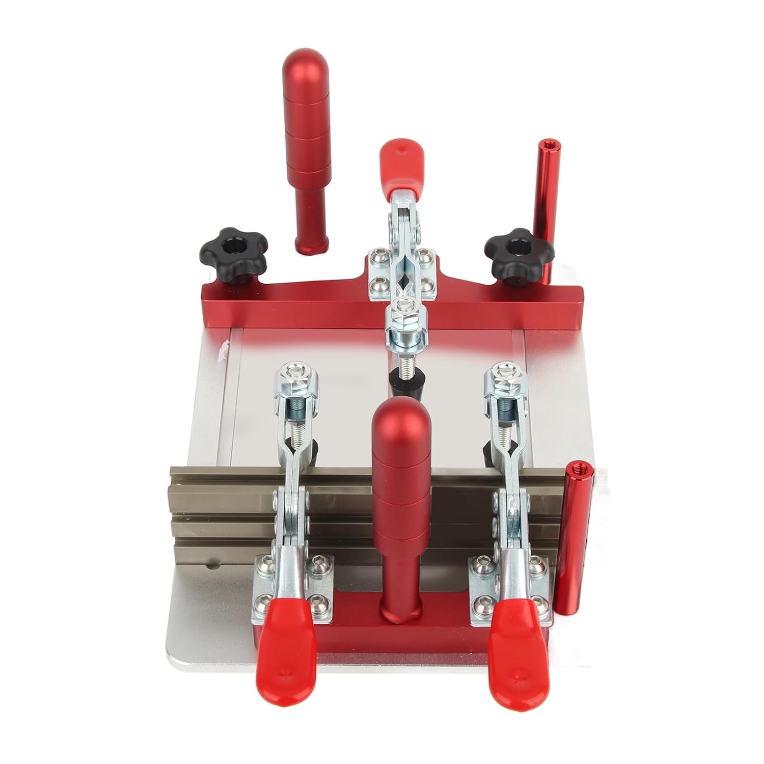 Coping Sled , High Security 144 5 Mm Maximum Clamping Width Aluminum Alloy 0 48 Mm Clamping Range Clean Cutting Milling Table Coping Sled for Carpentry