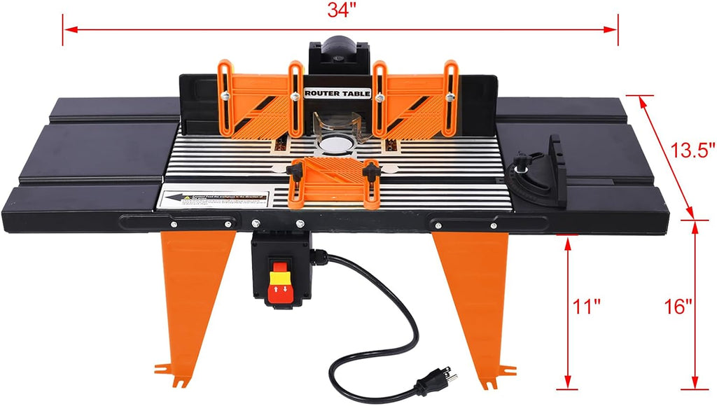 Electric Benchtop Router Table Wood Working Tool,Orange Color, Universal Electric Benchtop Router Tables Wood Working Tool