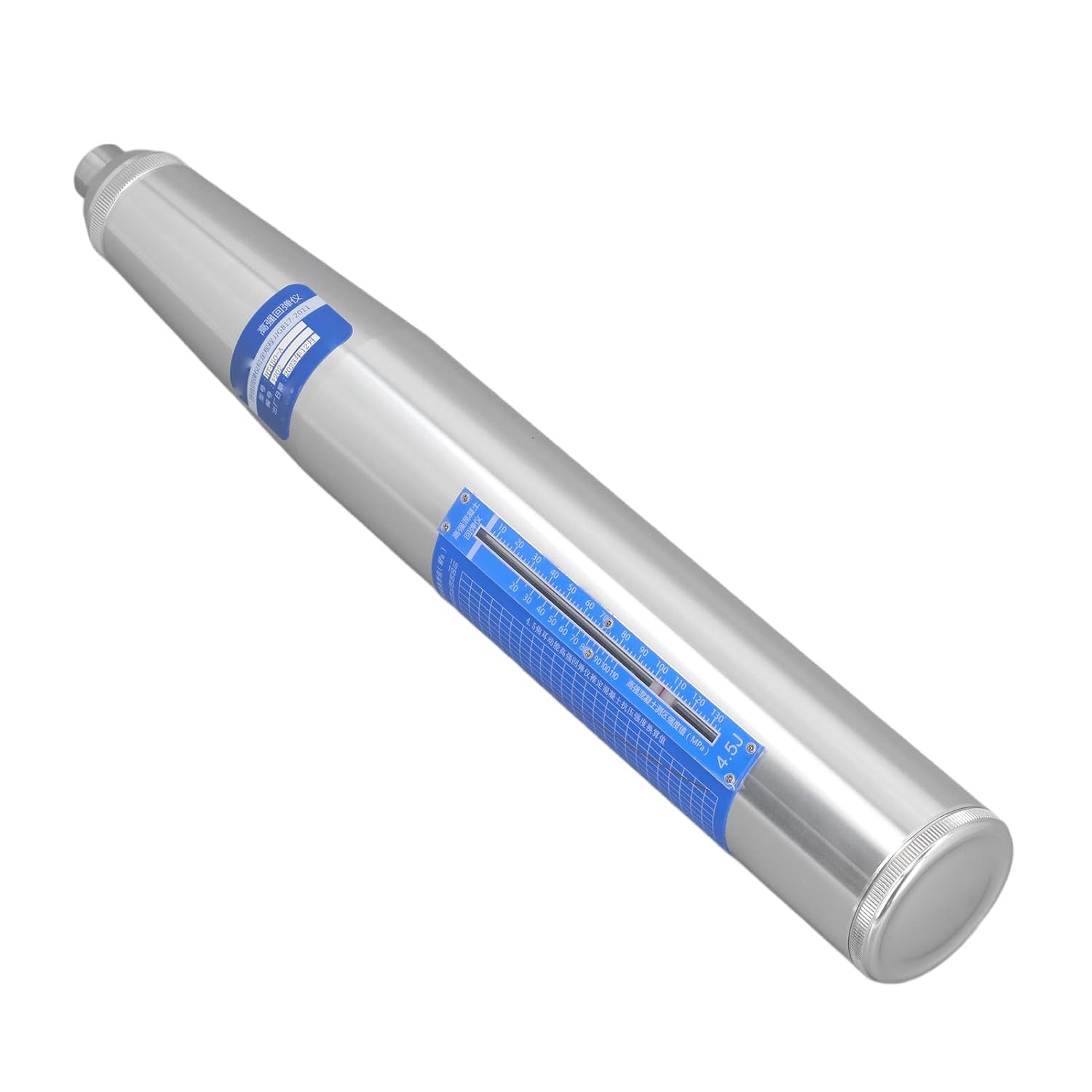 Concrete Rebound Hammer Tester, Portable Concrete Resiliometer Test Meter Tool, The Scope of 20-110Mpa, for Testing Building Wall, Roads, Bridges