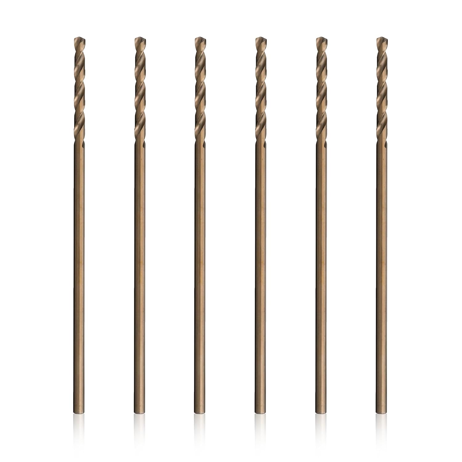 Drill America 1/2' x 12' Cobalt Aircraft Extension Drill Bit (Pack of 6), GLBCO Series