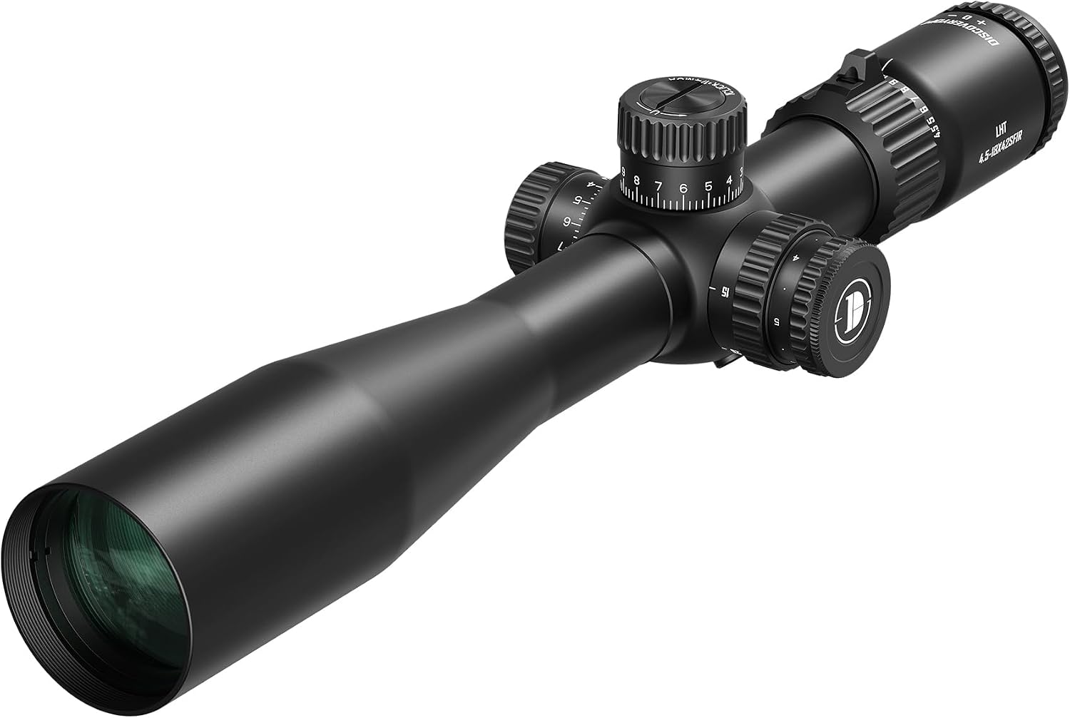 DISCOVERYOPT LHT 4.5-18X42SFIR Rifle Scope - First Focal Plane 30mm Tube, Red Illumination (6 Levels), 1/4 MOA Reticle, Waterproof & Fogproof, Lightweight for Close-Range Hunting