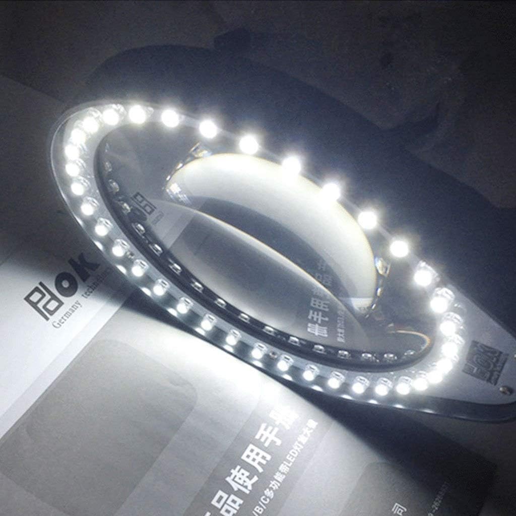 Screen Magnifier LED 8 Desktop Magnifier Magnifying lamp high Rate for The Elderly Read/Maintenance Magnifier with LED Light Double The Comfort